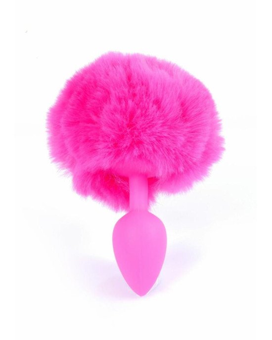 Анальна пробка - Jewellery Silicon Plug Bunny Tail Pink Анальна пробка - Jewellery Silicon Plug Bunny Tail Pink