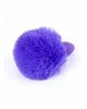 Анальна пробка - Jewellery Silicon Plug Bunny Tail Purple Анальна пробка - Jewellery Silicon Plug Bunny Tail Purple