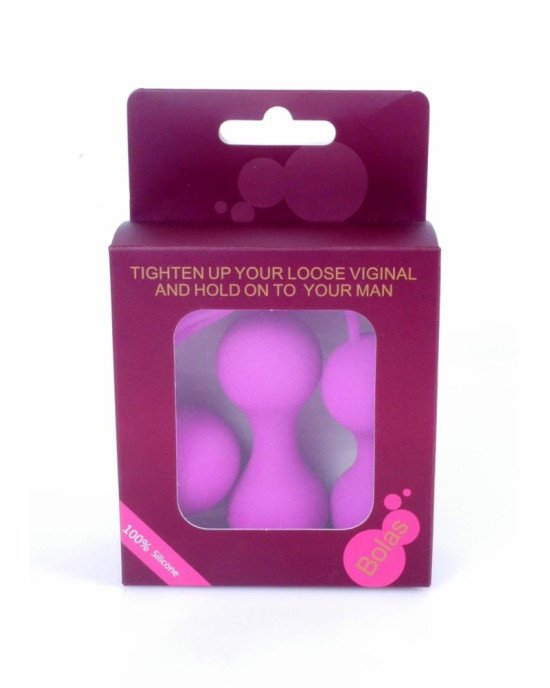 Набір вагінальних кульок - Silicone Kegal Balls Set Purple Набір вагінальних кульок - Silicone Kegal Balls Set Purple
