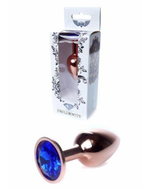Анальна пробка - Jewellery Red Gold Plug Dark Blue