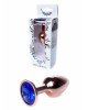 Анальна пробка - Jewellery Red Gold Plug Dark Blue
