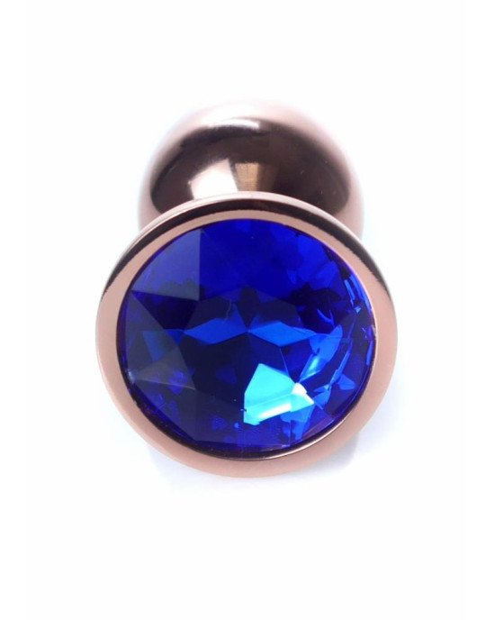 Анальна пробка - Jewellery Red Gold Plug Dark Blue
