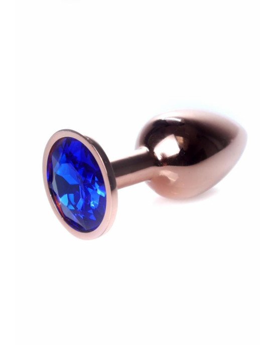 Анальна пробка - Jewellery Red Gold Plug Dark Blue