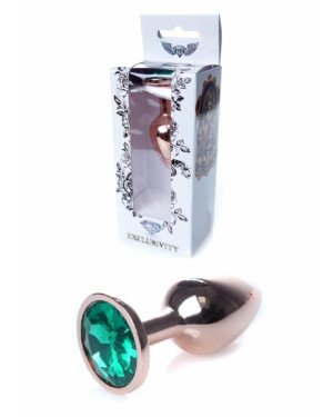 Анальна пробка - Jewellery Red Gold Plug Green