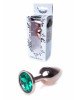 Анальна пробка - Jewellery Red Gold Plug Green