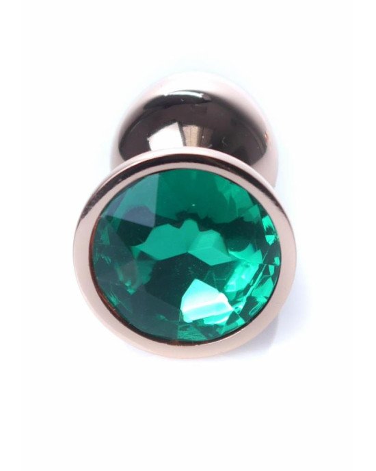 Анальна пробка - Jewellery Red Gold Plug Green