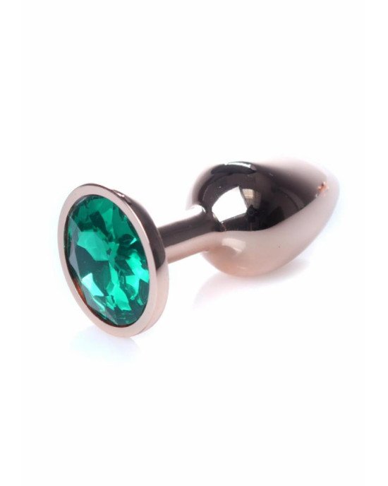 Анальна пробка - Jewellery Red Gold Plug Green