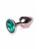 Анальна пробка - Jewellery Red Gold Plug Green