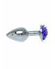 Анальна пробка - Jewellery Silver Rose Plug Purple