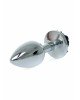 Анальна пробка - Jewellery Silver Rose Plug Black