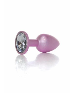 Анальна пробка - Jewellery Pearl Pink Plug Clear S