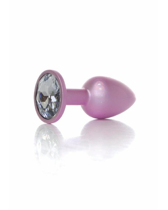 Анальна пробка - Jewellery Pearl Pink Plug Clear S Анальна пробка - Jewellery Pearl Pink Plug Clear S