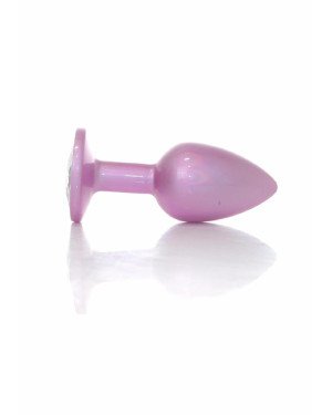 Анальна пробка - Jewellery Pearl Pink Plug Clear S