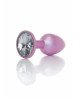 Анальна пробка - Jewellery Pearl Pink Plug Clear S Анальна пробка - Jewellery Pearl Pink Plug Clear S