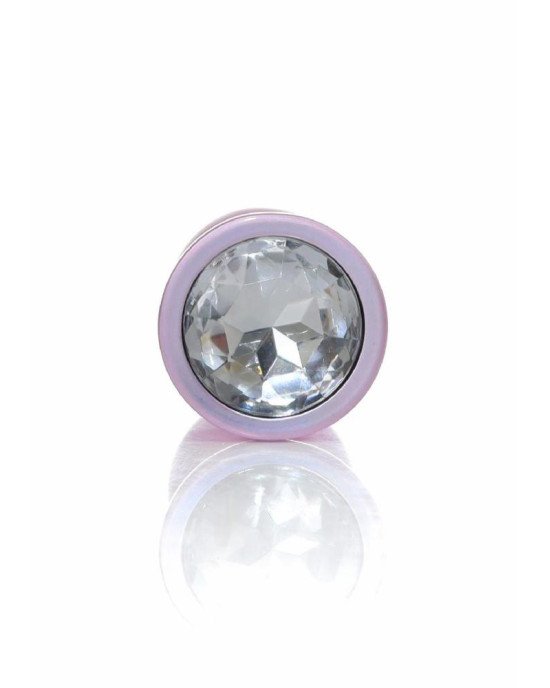 Анальна пробка - Jewellery Pearl Pink Plug Clear M Анальна пробка - Jewellery Pearl Pink Plug Clear M