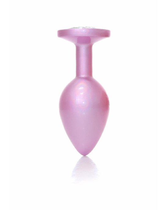 Анальна пробка - Jewellery Pearl Pink Plug Clear M Анальна пробка - Jewellery Pearl Pink Plug Clear M
