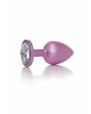 Анальна пробка - Jewellery Pearl Pink Plug Clear L