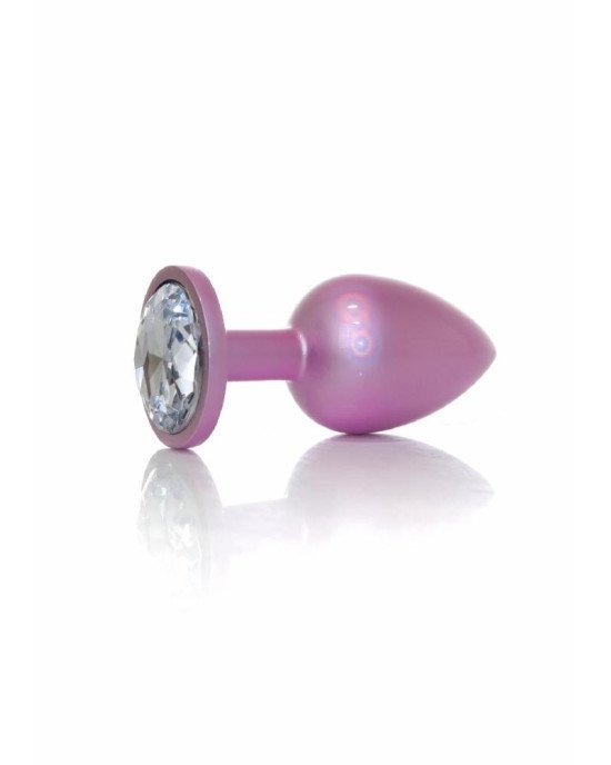 Анальна пробка - Jewellery Pearl Pink Plug Clear L