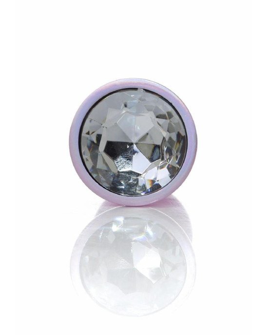Анальна пробка - Jewellery Pearl Pink Plug Clear L