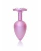 Анальна пробка - Jewellery Pearl Pink Plug Clear L