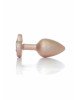 Анальна пробка - Jewellery Pearl Gold Heart Plug Clear S