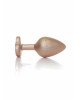Анальна пробка - Jewellery Pearl Gold Heart Plug Clear M