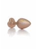 Анальна пробка - Jewellery Pearl Gold Heart Plug Clear M