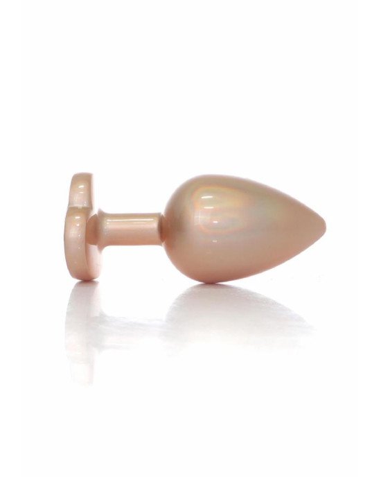 Анальна пробка - Jewellery Pearl Gold Heart Plug Clear L Анальна пробка - Jewellery Pearl Gold Heart Plug Clear L