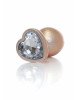 Анальна пробка - Jewellery Pearl Gold Heart Plug Clear L Анальна пробка - Jewellery Pearl Gold Heart Plug Clear L