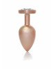 Анальна пробка - Jewellery Pearl Gold Heart Plug Clear L Анальна пробка - Jewellery Pearl Gold Heart Plug Clear L