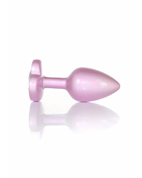 Анальна пробка - Jewellery Pearl Pink Heart Plug Clear S Анальна пробка - Jewellery Pearl Pink Heart Plug Clear S