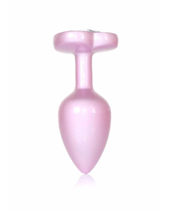 Анальна пробка - Jewellery Pearl Pink Heart Plug Clear S Анальна пробка - Jewellery Pearl Pink Heart Plug Clear S