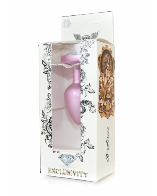 Анальна пробка - Jewellery Pearl Pink Heart Plug Clear S Анальна пробка - Jewellery Pearl Pink Heart Plug Clear S