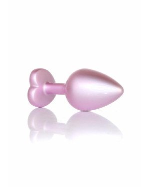 Анальна пробка - Jewellery Pearl Pink Heart Plug Clear M