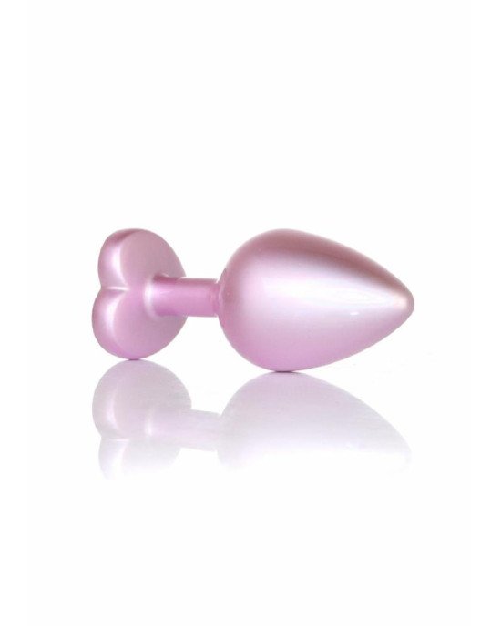 Анальна пробка - Jewellery Pearl Pink Heart Plug Clear M Анальна пробка - Jewellery Pearl Pink Heart Plug Clear M