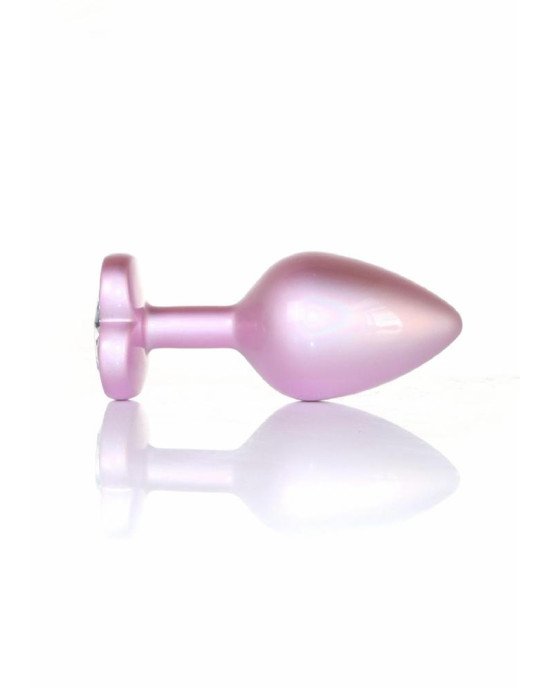 Анальна пробка - Jewellery Pearl Pink Heart Plug Clear M Анальна пробка - Jewellery Pearl Pink Heart Plug Clear M