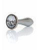 Анальна пробка - Jewellery Silver Plug Clear S Анальна пробка - Jewellery Silver Plug Clear S