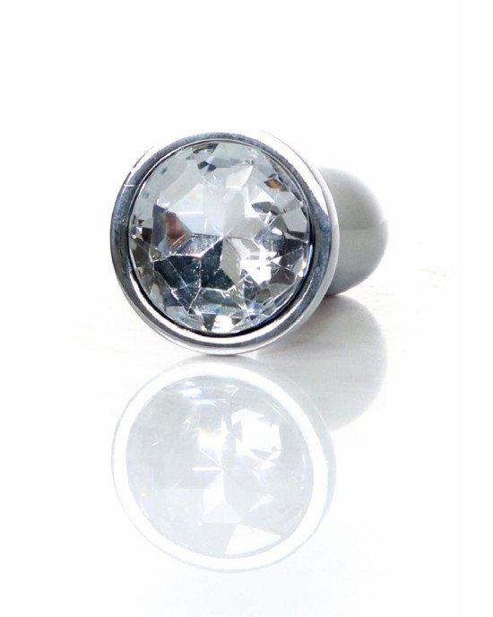 Анальна пробка - Jewellery Silver Plug Clear S Анальна пробка - Jewellery Silver Plug Clear S