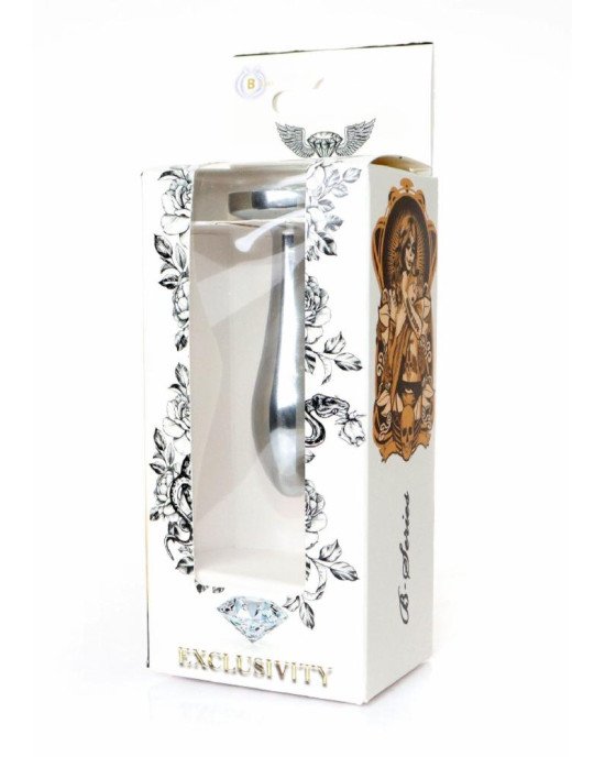 Анальна пробка - Jewellery Silver Plug Clear S Анальна пробка - Jewellery Silver Plug Clear S