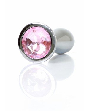 Анальна пробка - Jewellery Silver Plug M Pink