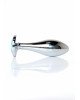 Анальна пробка - Jewellery Silver Plug Light Blue L Анальна пробка - Jewellery Silver Plug Light Blue L