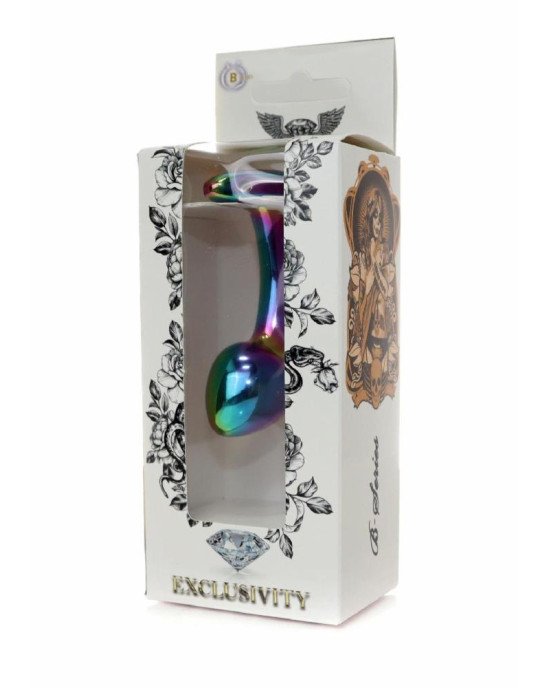 Анальна пробка - Jewellery Multicolour Curved Plug S Анальна пробка - Jewellery Multicolour Curved Plug S