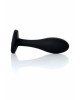 Анальна пробка - Jewellery Silicone Black Plug S Clear Анальна пробка - Jewellery Silicone Black Plug S Clear