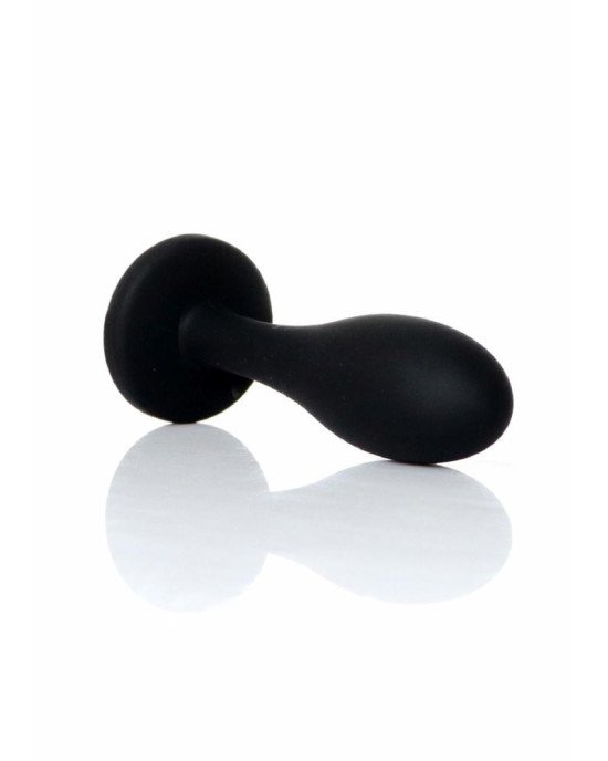 Анальна пробка - Jewellery Silicone Black Plug S Clear Анальна пробка - Jewellery Silicone Black Plug S Clear
