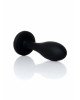 Анальна пробка - Jewellery Silicone Black Plug S Clear Анальна пробка - Jewellery Silicone Black Plug S Clear