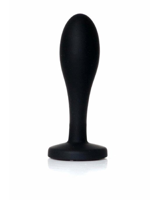 Анальна пробка - Jewellery Silicone Black Plug S Clear Анальна пробка - Jewellery Silicone Black Plug S Clear