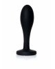 Анальна пробка - Jewellery Silicone Black Plug S Clear Анальна пробка - Jewellery Silicone Black Plug S Clear