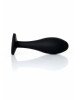 Анальна пробка - Jewellery Silicone Black Plug M Clear
