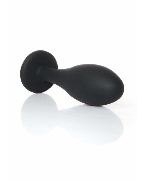 Анальна пробка - Jewellery Silicone Black Plug M Clear