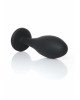 Анальна пробка - Jewellery Silicone Black Plug M Clear